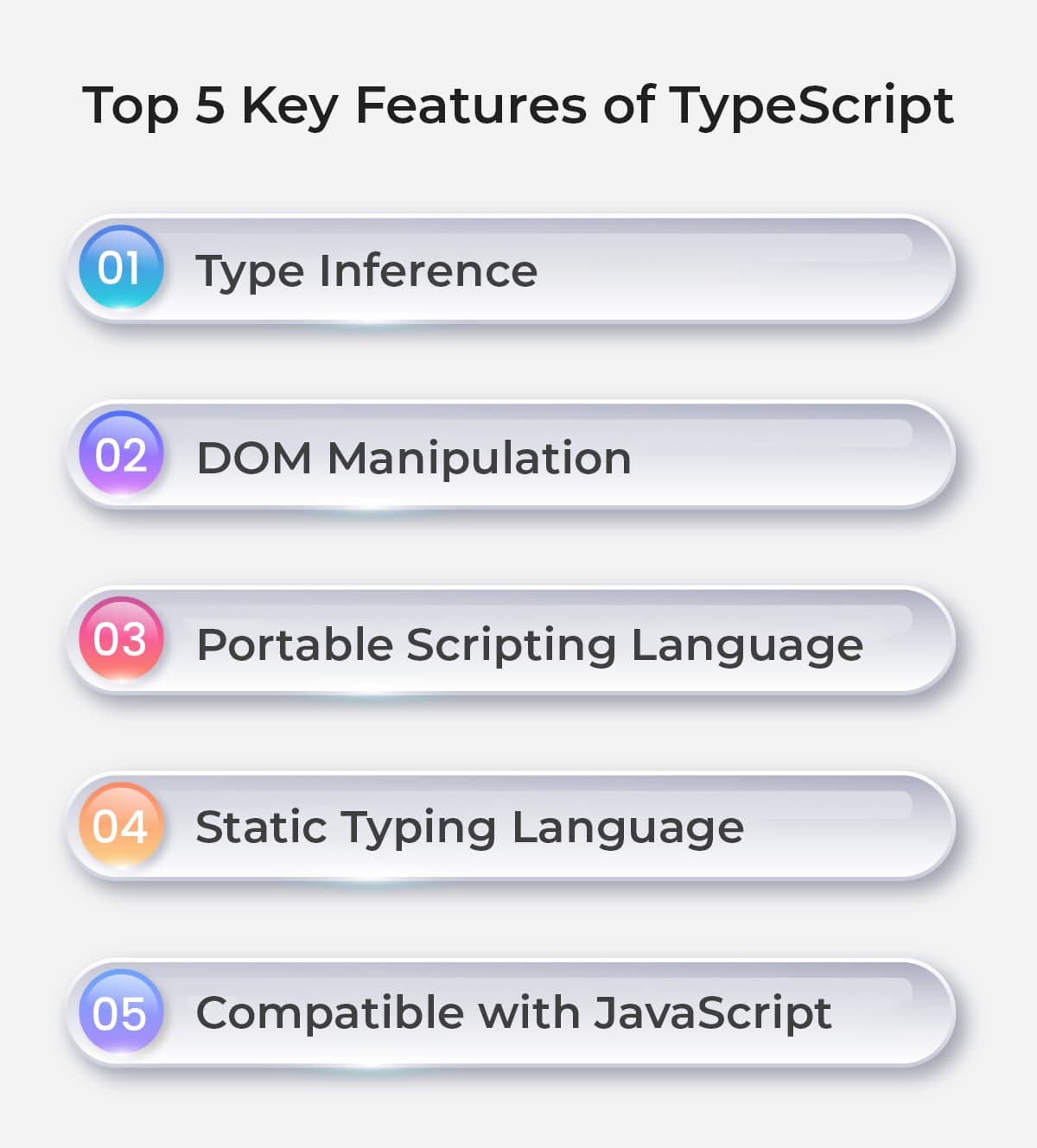 top 5 key features of typescript