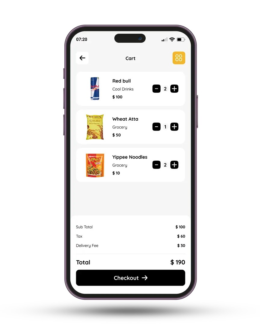 grocery app development services