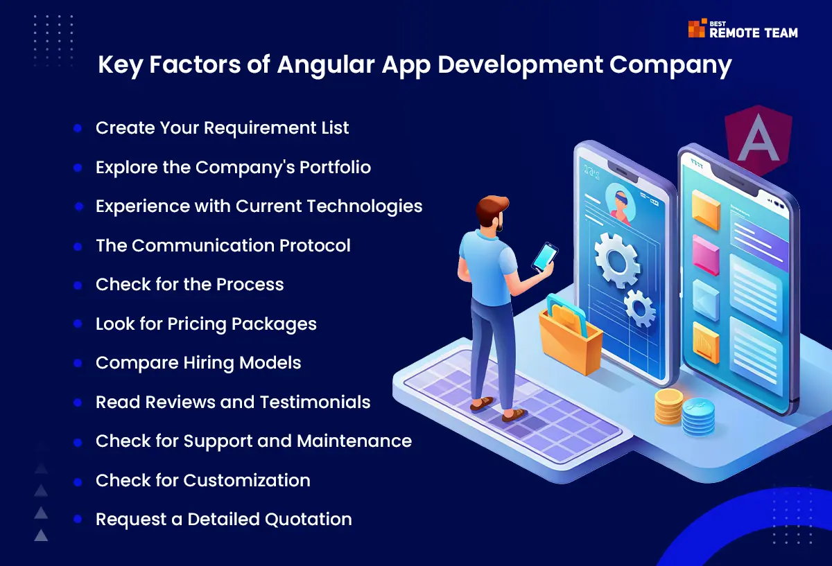 key factors of angular app development company