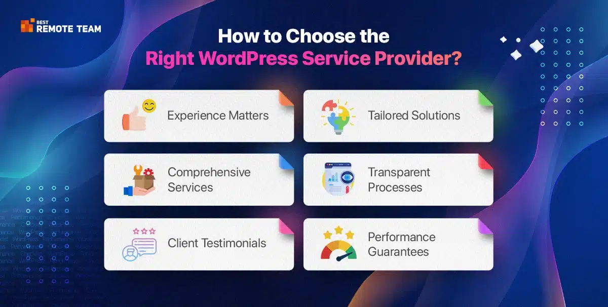 how to choose the right wordpress service provider
