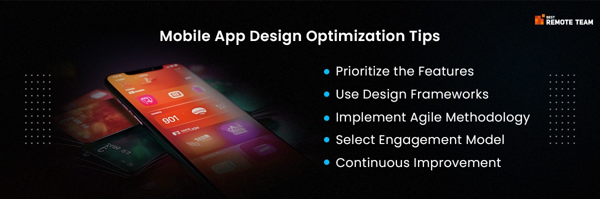 mobile app design optimization tips