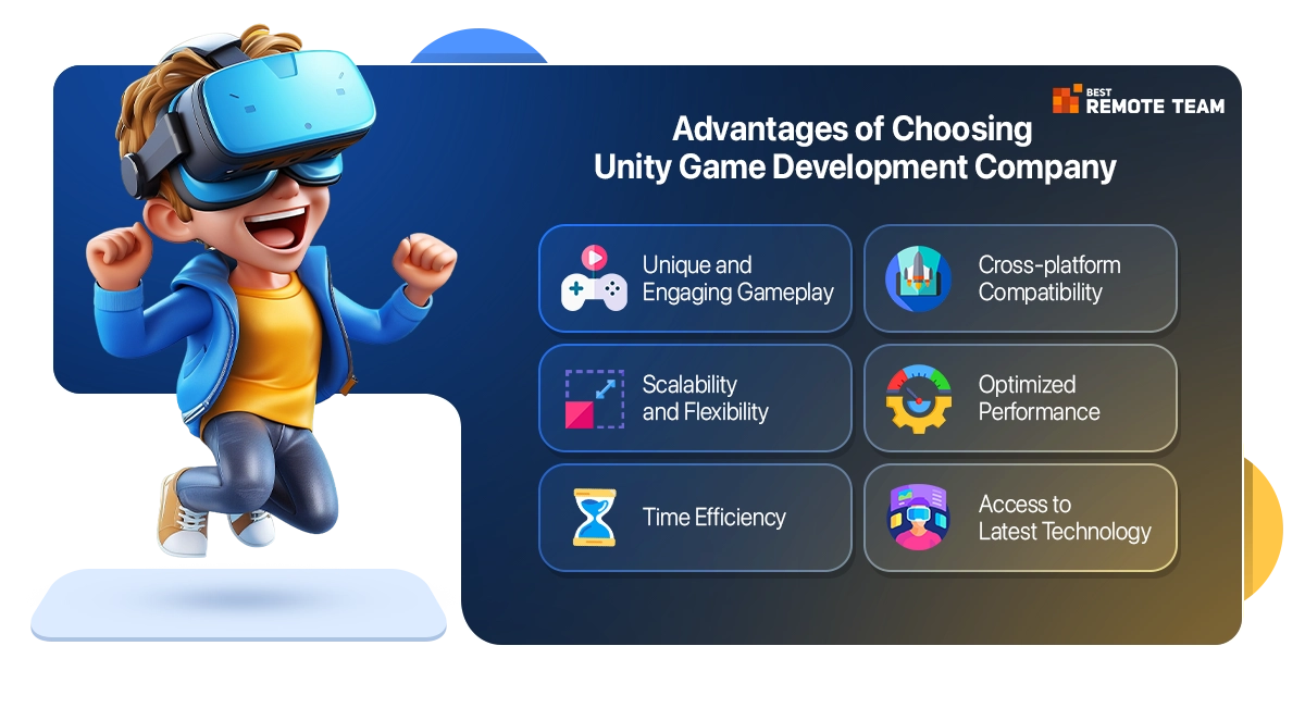 top 6 benefits of choosing unity game development company