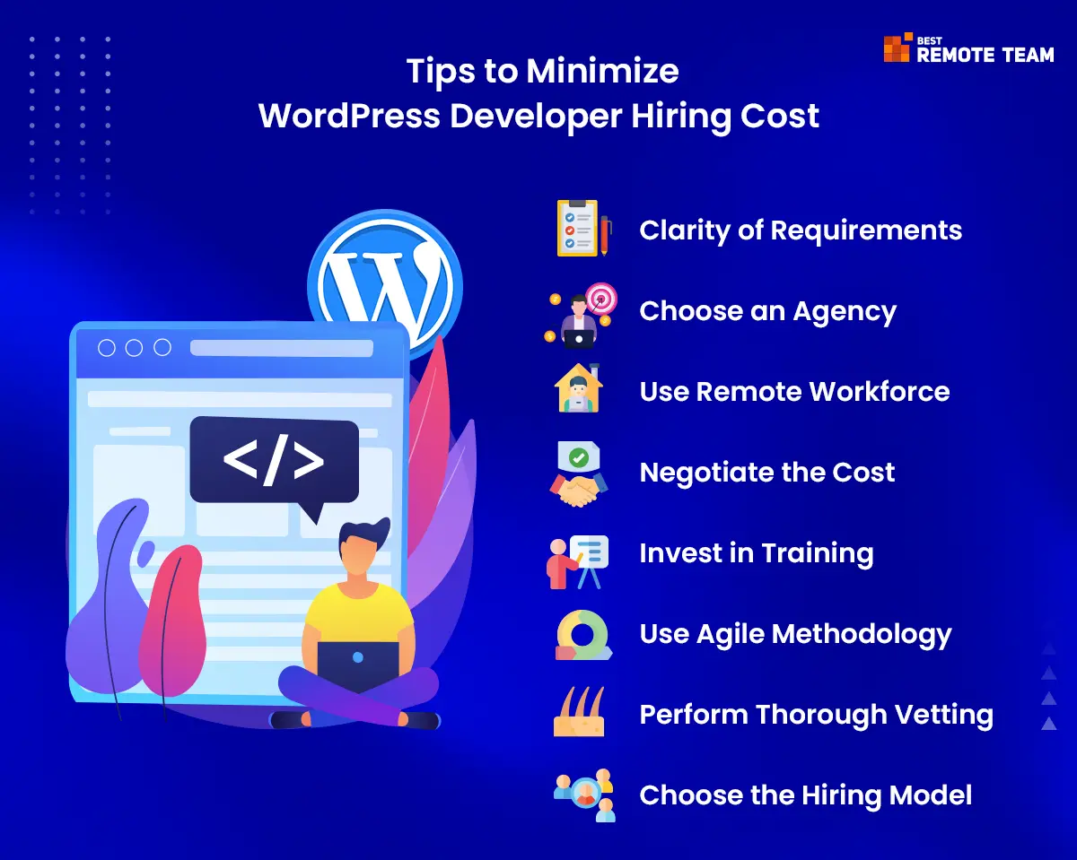 tips for reducing costs of hire skilled wordpress developer